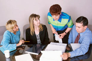 a ministry team meeting